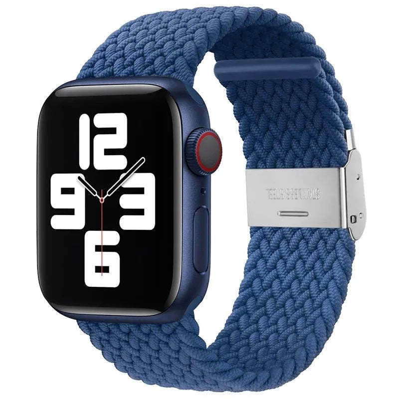 Adjustable Nylon Braided Loop Strap For Apple Watch - Wrist Drip