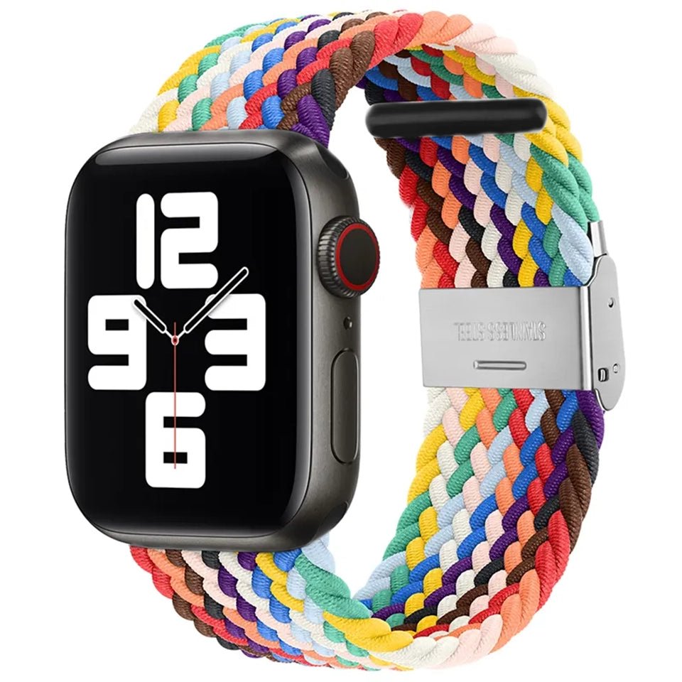 Adjustable Nylon Braided Loop Strap For Apple Watch - Wrist Drip