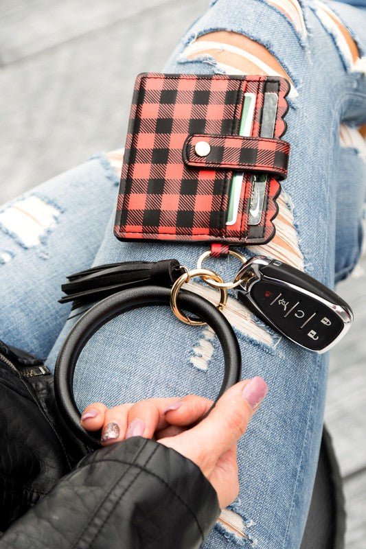 Buffalo Key Ring ID Wallet Bracelet - Wrist Drip