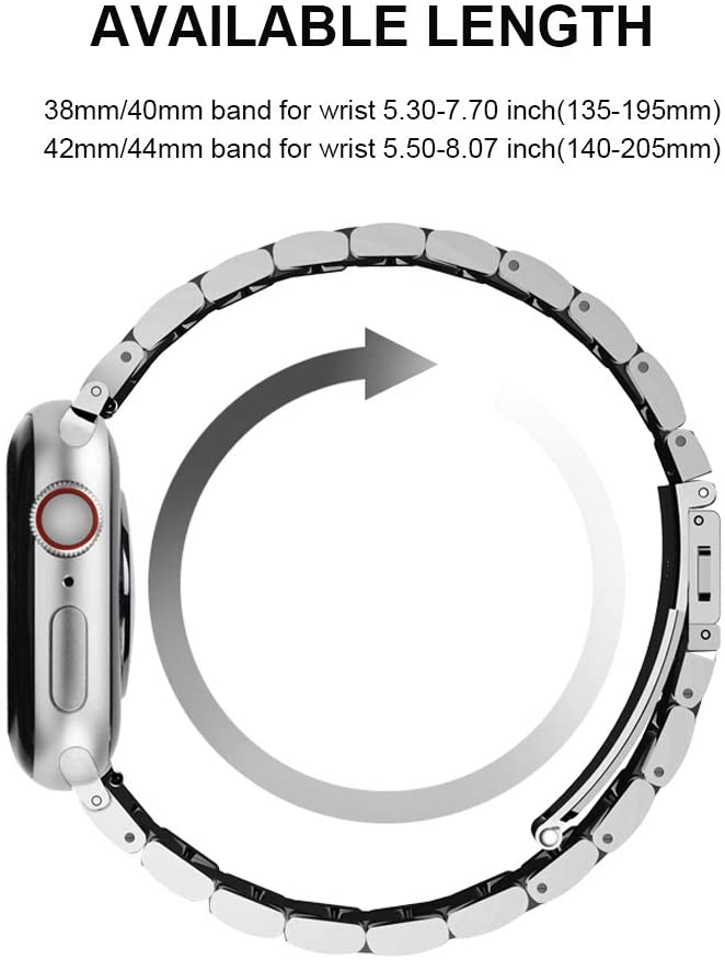 Center Loop Stainless Steel Apple Watch Band - Wrist Drip