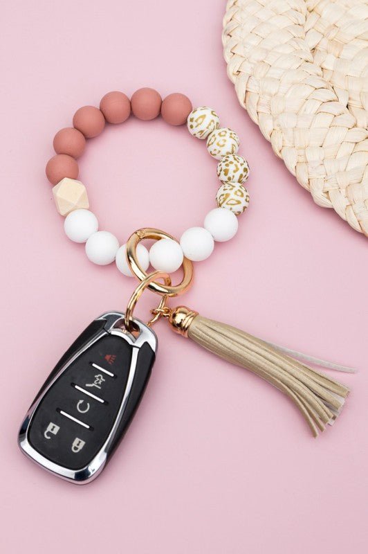 Silicone Gold Leo Key Ring Bracelet - Wrist Drip