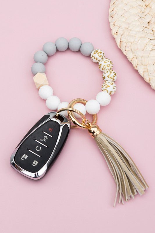 Silicone Gold Leo Key Ring Bracelet - Wrist Drip