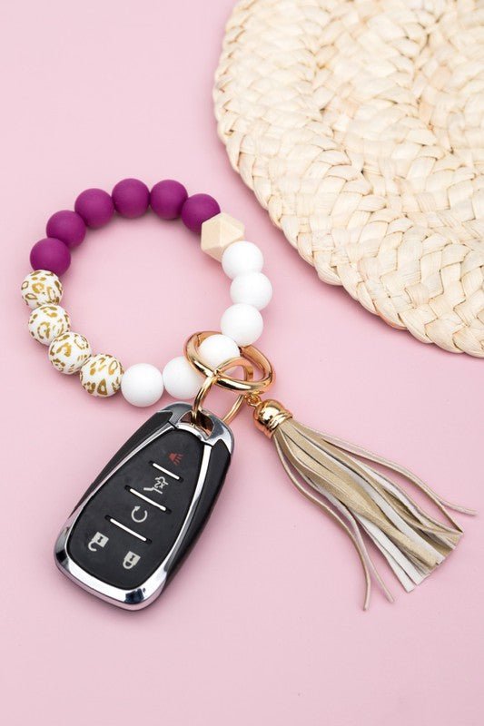 Silicone Gold Leo Key Ring Bracelet - Wrist Drip