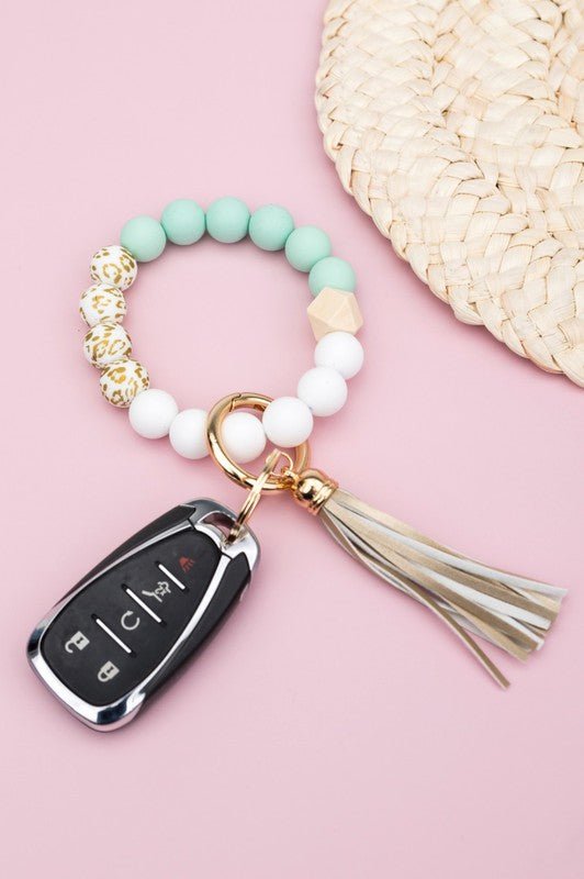 Silicone Gold Leo Key Ring Bracelet - Wrist Drip