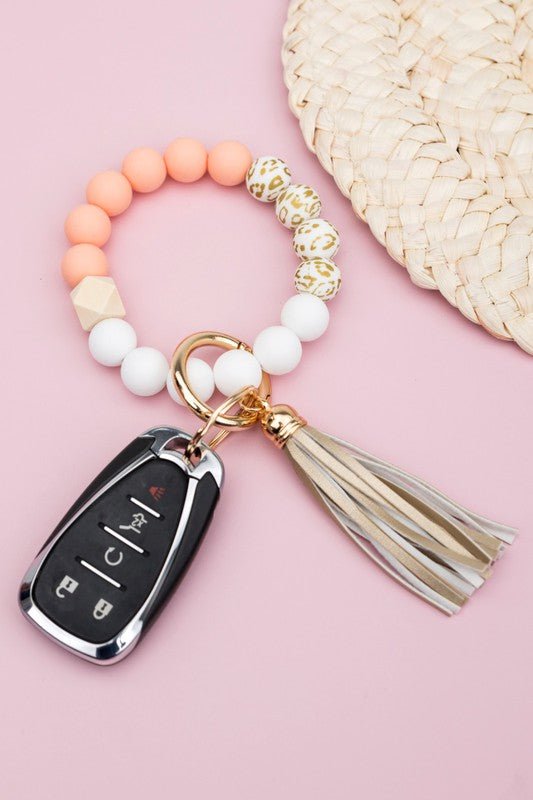 Silicone Gold Leo Key Ring Bracelet - Wrist Drip