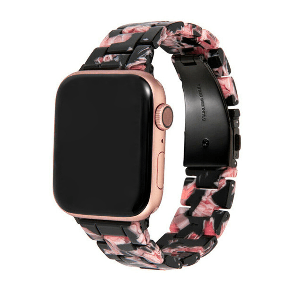 Floral Noir Resin Band for Apple Watch - Wrist Drip