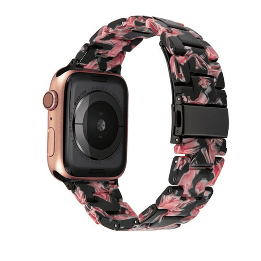 Floral Noir Resin Band for Apple Watch - Wrist Drip