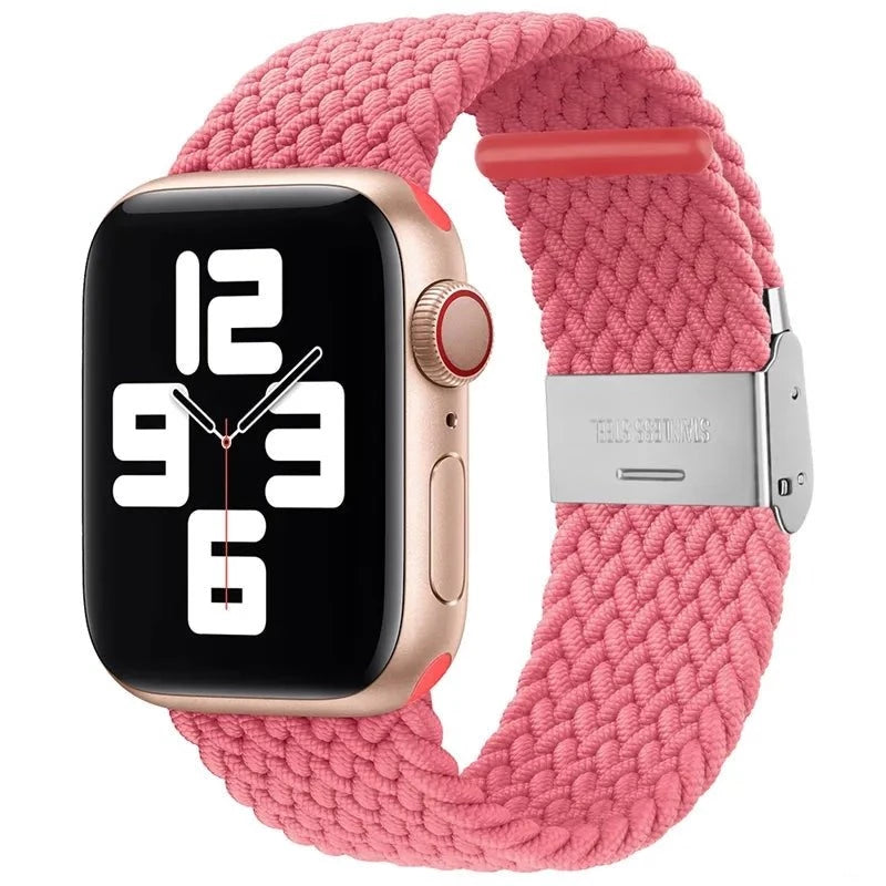 Adjustable Nylon Braided Loop Strap For Apple Watch - Wrist Drip