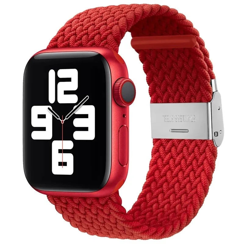 Adjustable Nylon Braided Loop Strap For Apple Watch - Wrist Drip