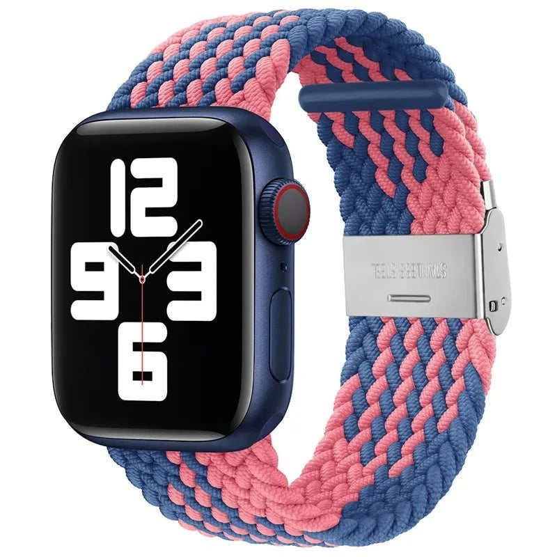 Adjustable Nylon Braided Loop Strap For Apple Watch - Wrist Drip