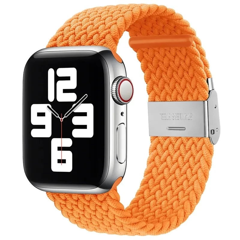 Adjustable Nylon Braided Loop Strap For Apple Watch - Wrist Drip