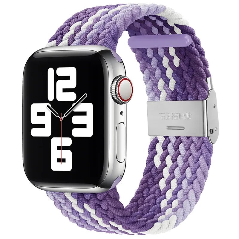 Adjustable Nylon Braided Loop Strap For Apple Watch - Wrist Drip