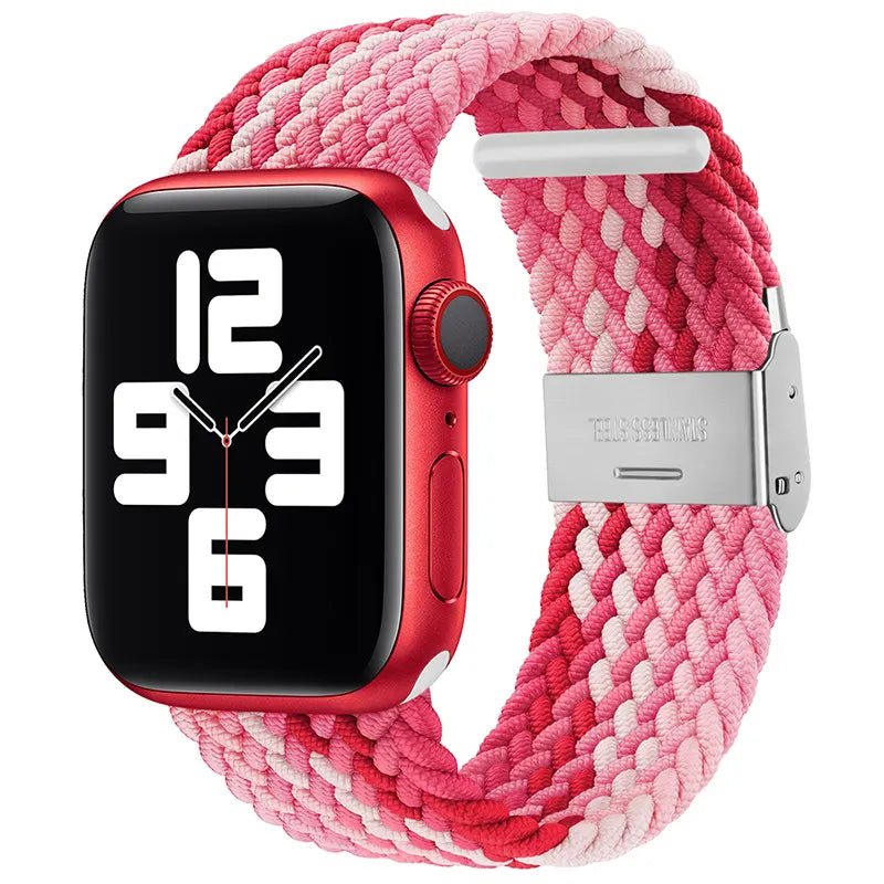 Adjustable Nylon Braided Loop Strap For Apple Watch - Wrist Drip