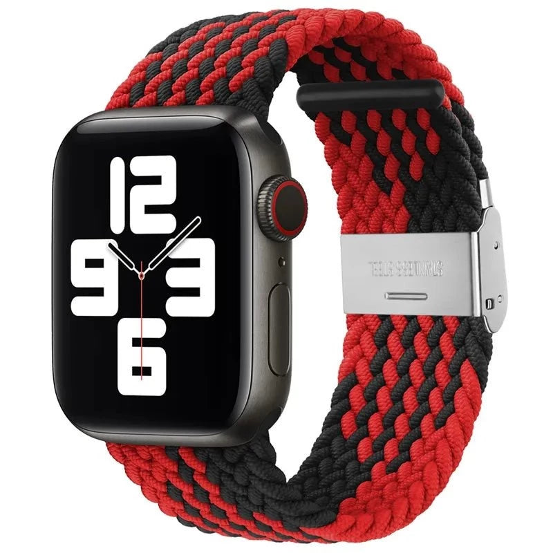 Adjustable Nylon Braided Loop Strap For Apple Watch - Wrist Drip