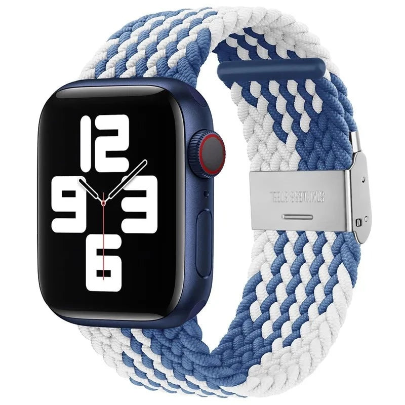 Adjustable Nylon Braided Loop Strap For Apple Watch - Wrist Drip