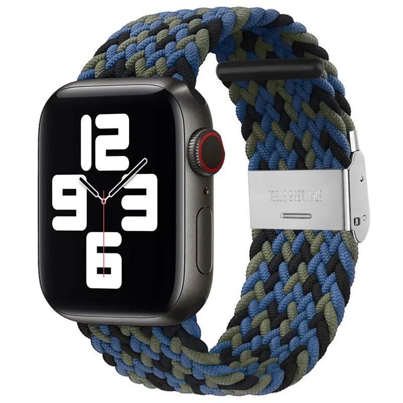 Adjustable Nylon Braided Loop Strap For Apple Watch - Wrist Drip