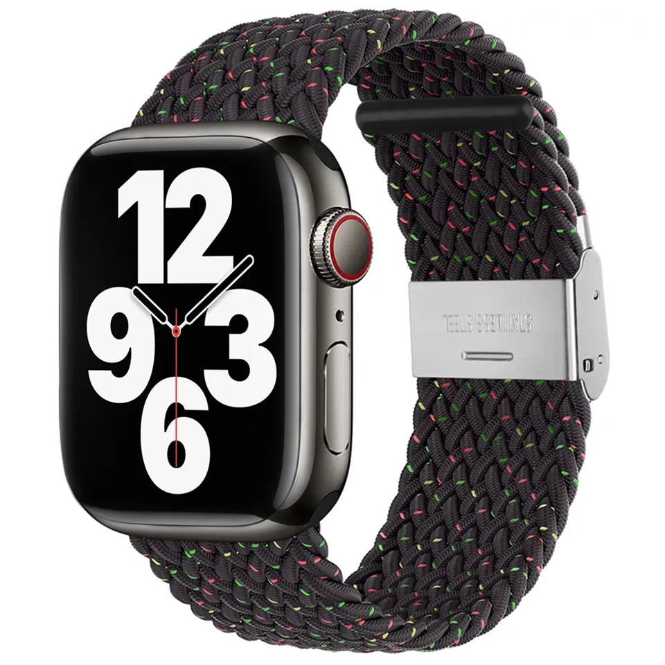 Adjustable Nylon Braided Loop Strap For Apple Watch - Wrist Drip