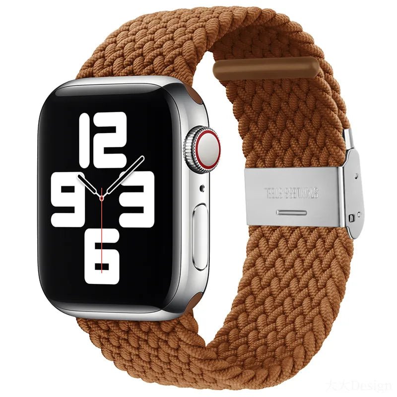 Adjustable Nylon Braided Loop Strap For Apple Watch - Wrist Drip