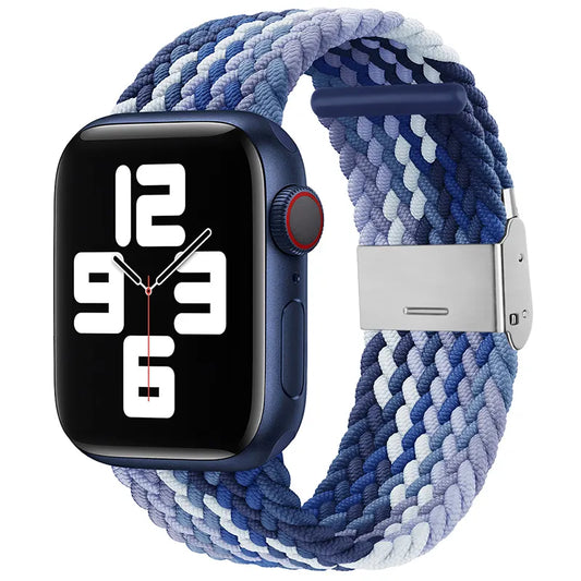 Adjustable Nylon Braided Loop Strap For Apple Watch