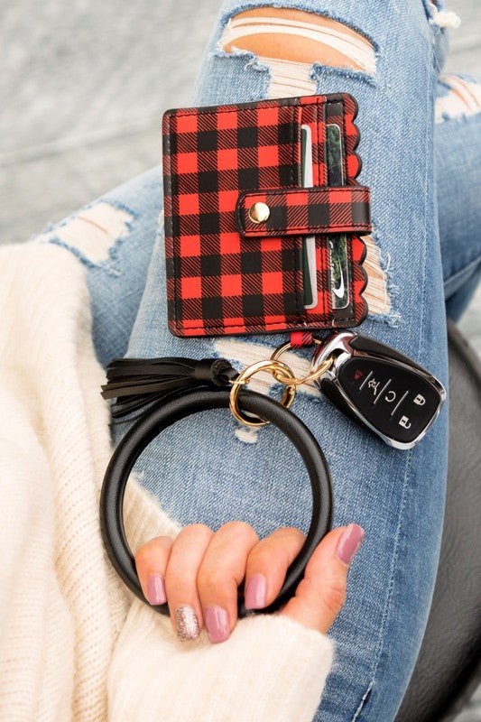 Buffalo Key Ring ID Wallet Bracelet - Wrist Drip