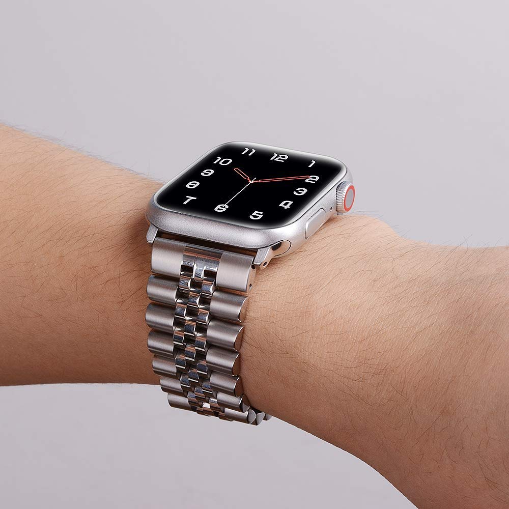 Center Loop Stainless Steel Apple Watch Band - Wrist Drip