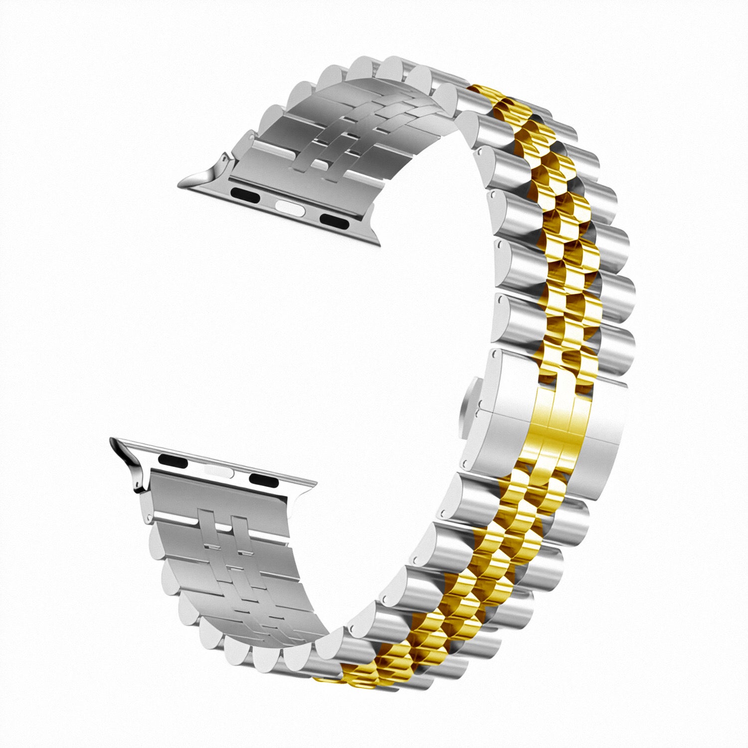 Center Loop Stainless Steel Apple Watch Band - Wrist Drip