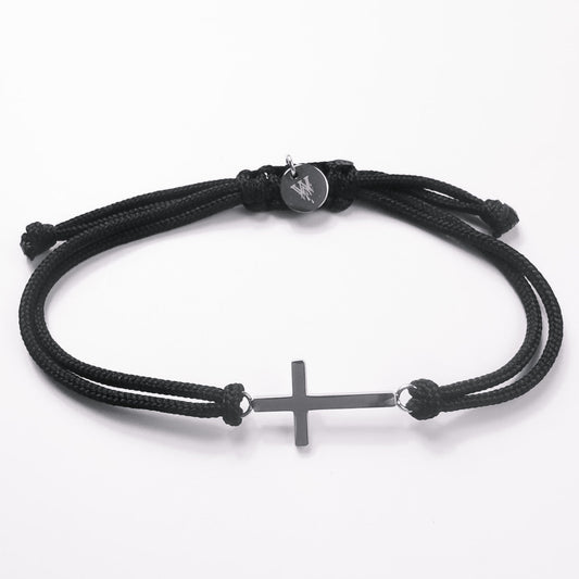Eternal Faith Cross Rope Bracelet - Wrist Drip