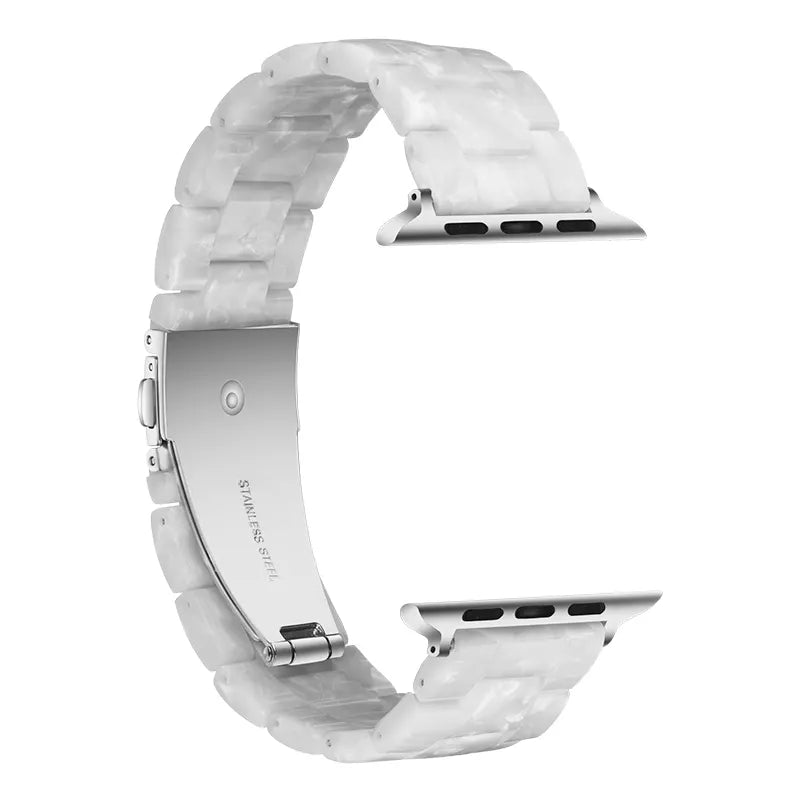 Lustrous Pearl Resin Band for Apple Watch - Wrist Drip